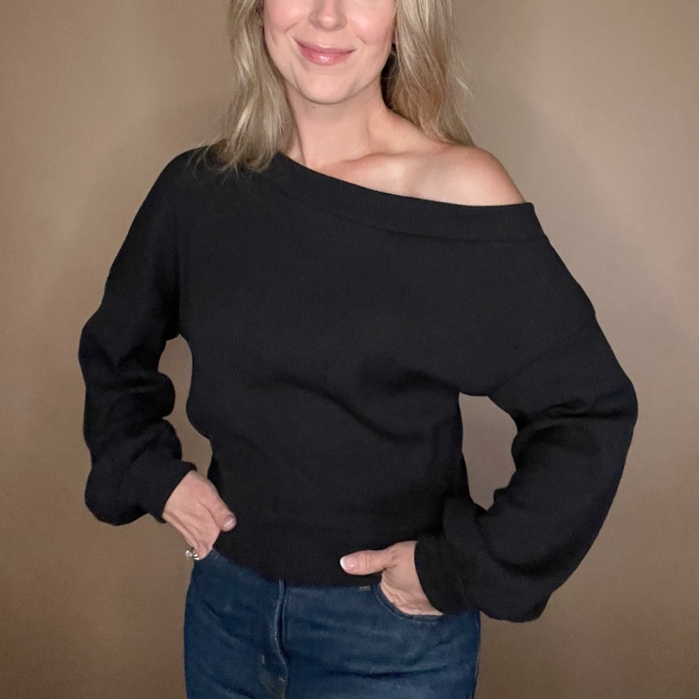 Black off the shoulder By together top, made in the USA